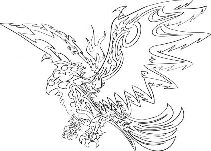 Free Tribal Eagle Tattoo Image 